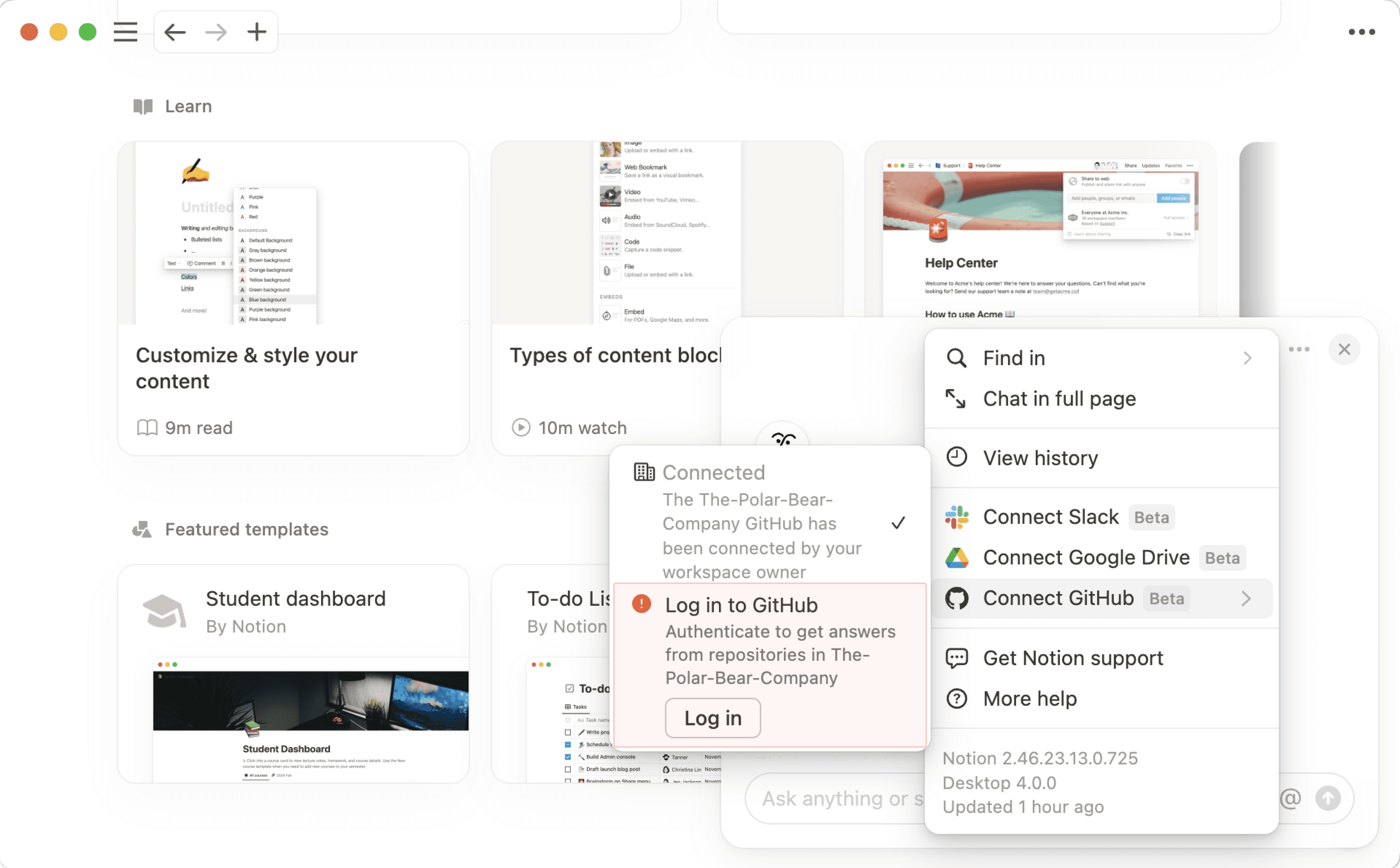 hc: GitHub-Connector für Mitglieder