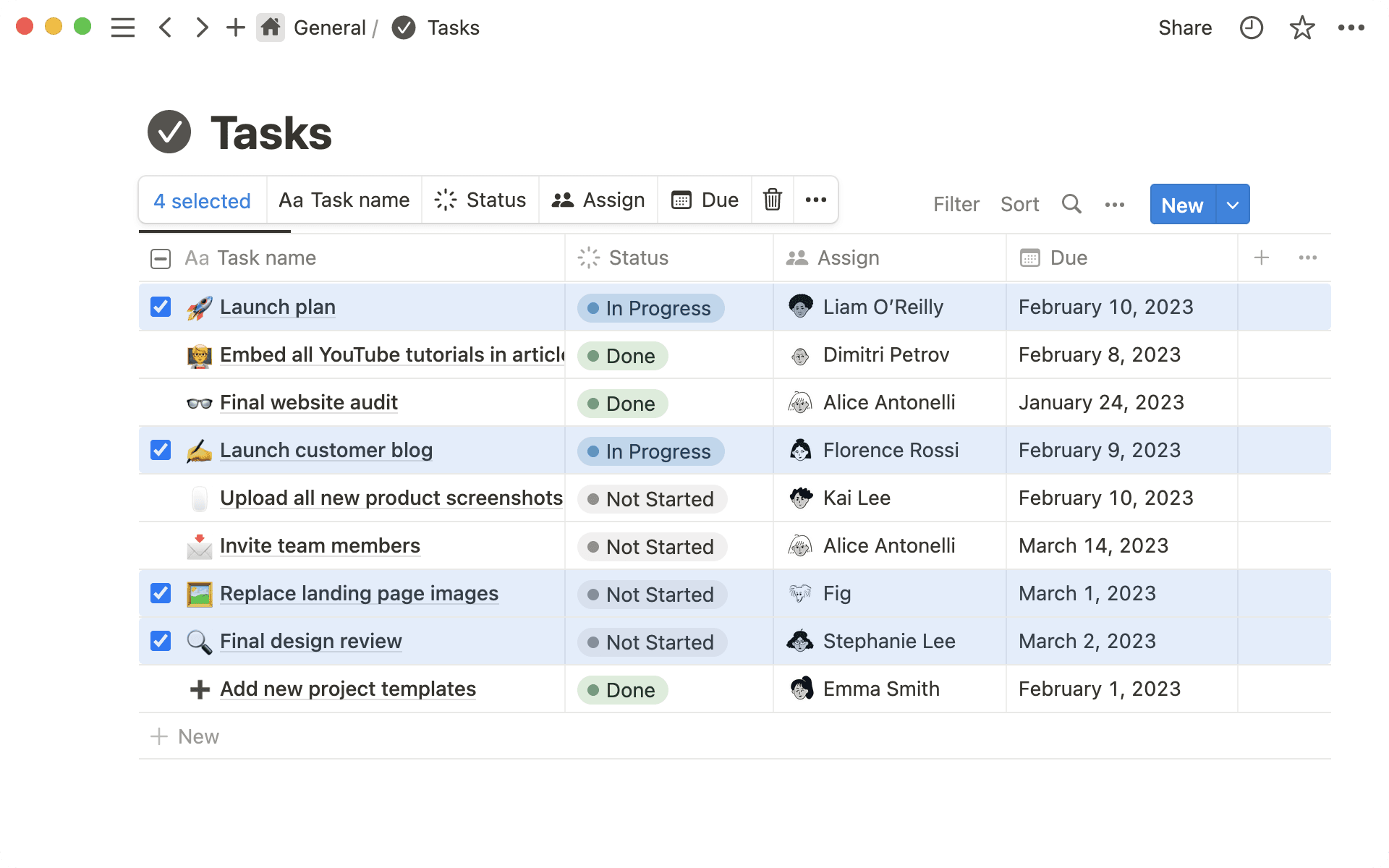 Mehrere Zeilen einer Datenbank auf ein mal bearbeiten
