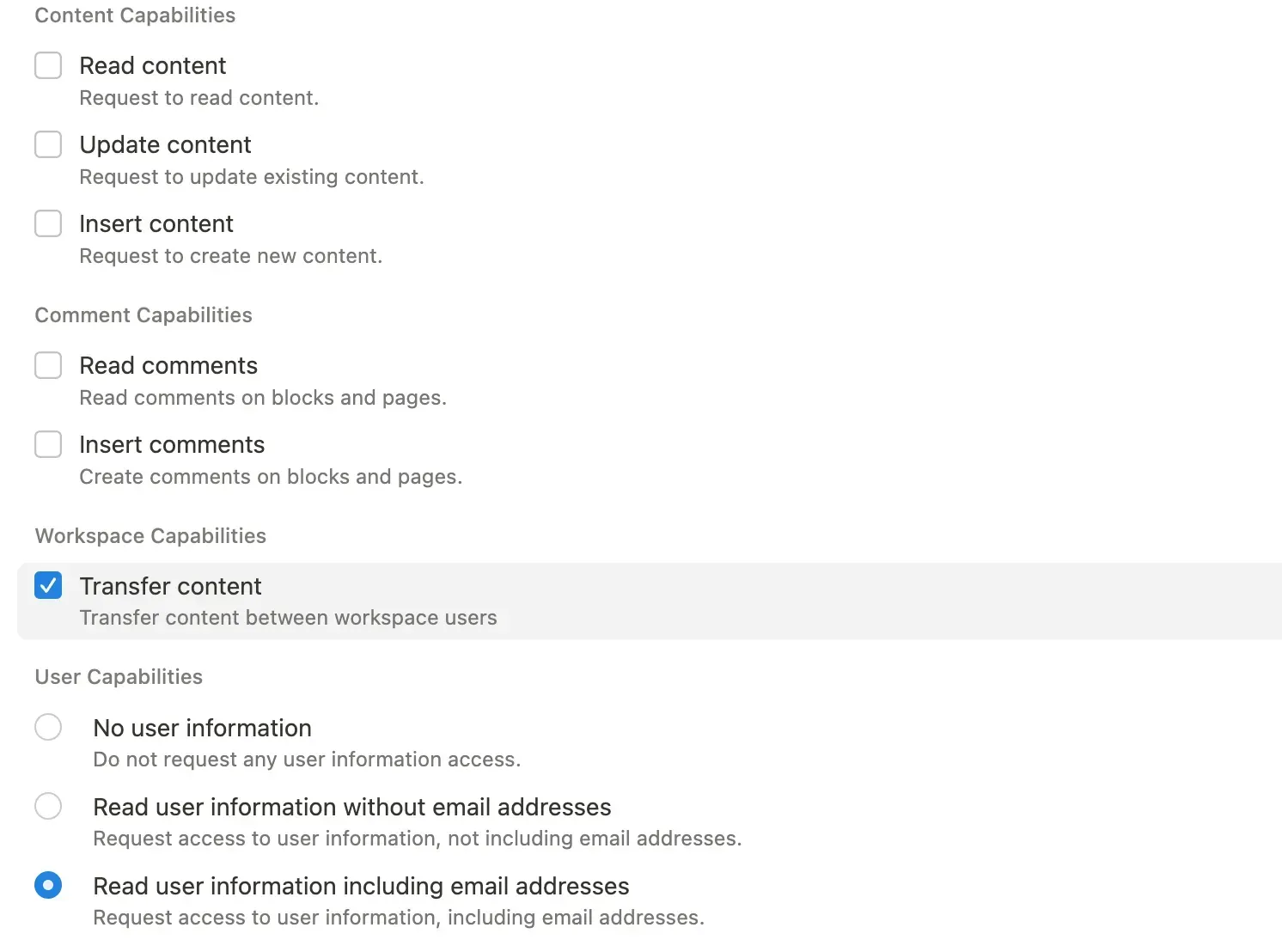 hc: API für die Inhaltsübertragung