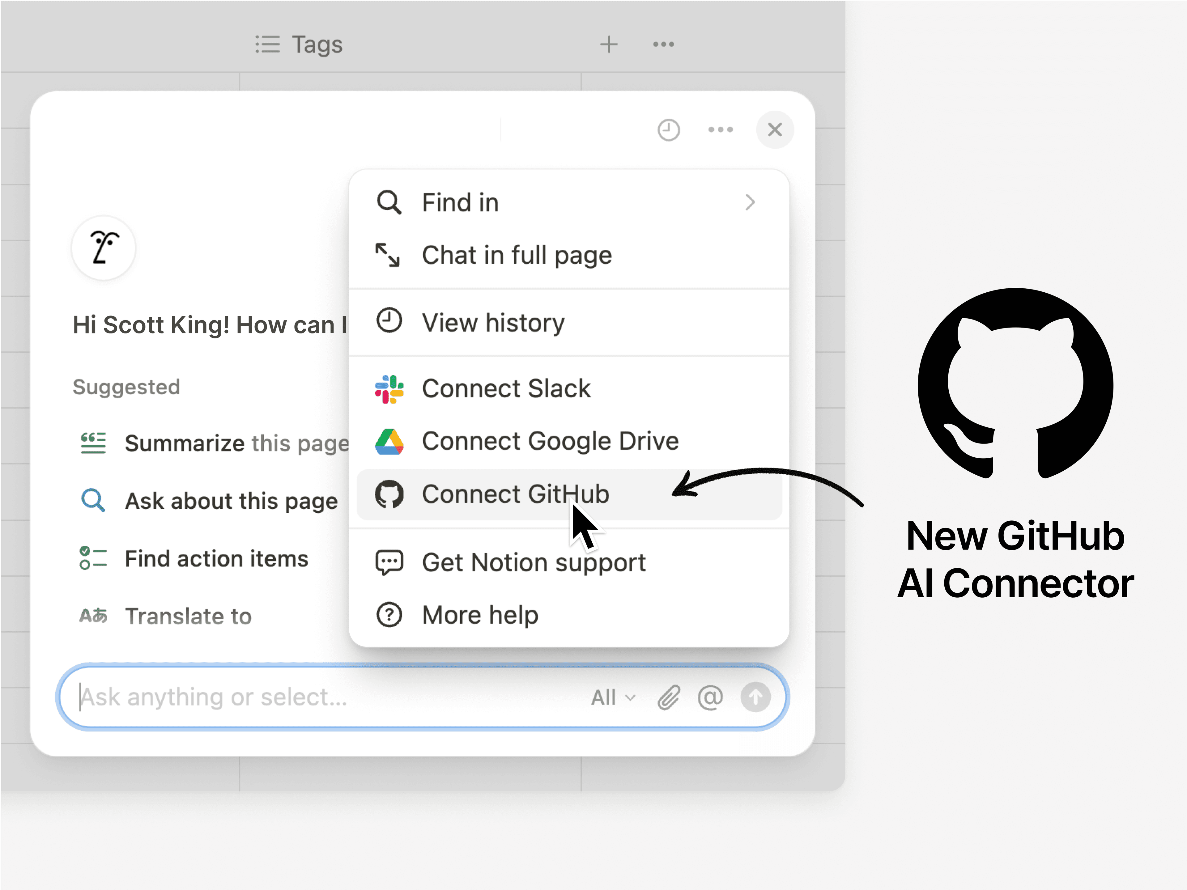 GitHub-KI-Konnektor (Beta)