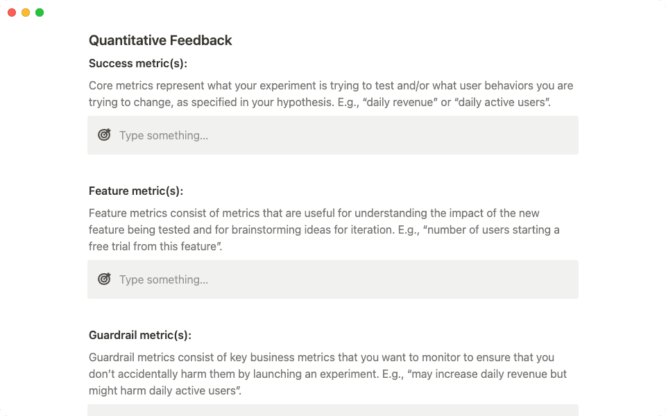 Ordne deinem Projekt aussagekräftige Metriken zu, um dein Produkt zielgerichtet zu entwickeln und deinen Erfolg zu messen.