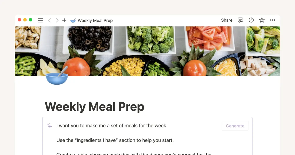 Organize your everyday life with Notion AI