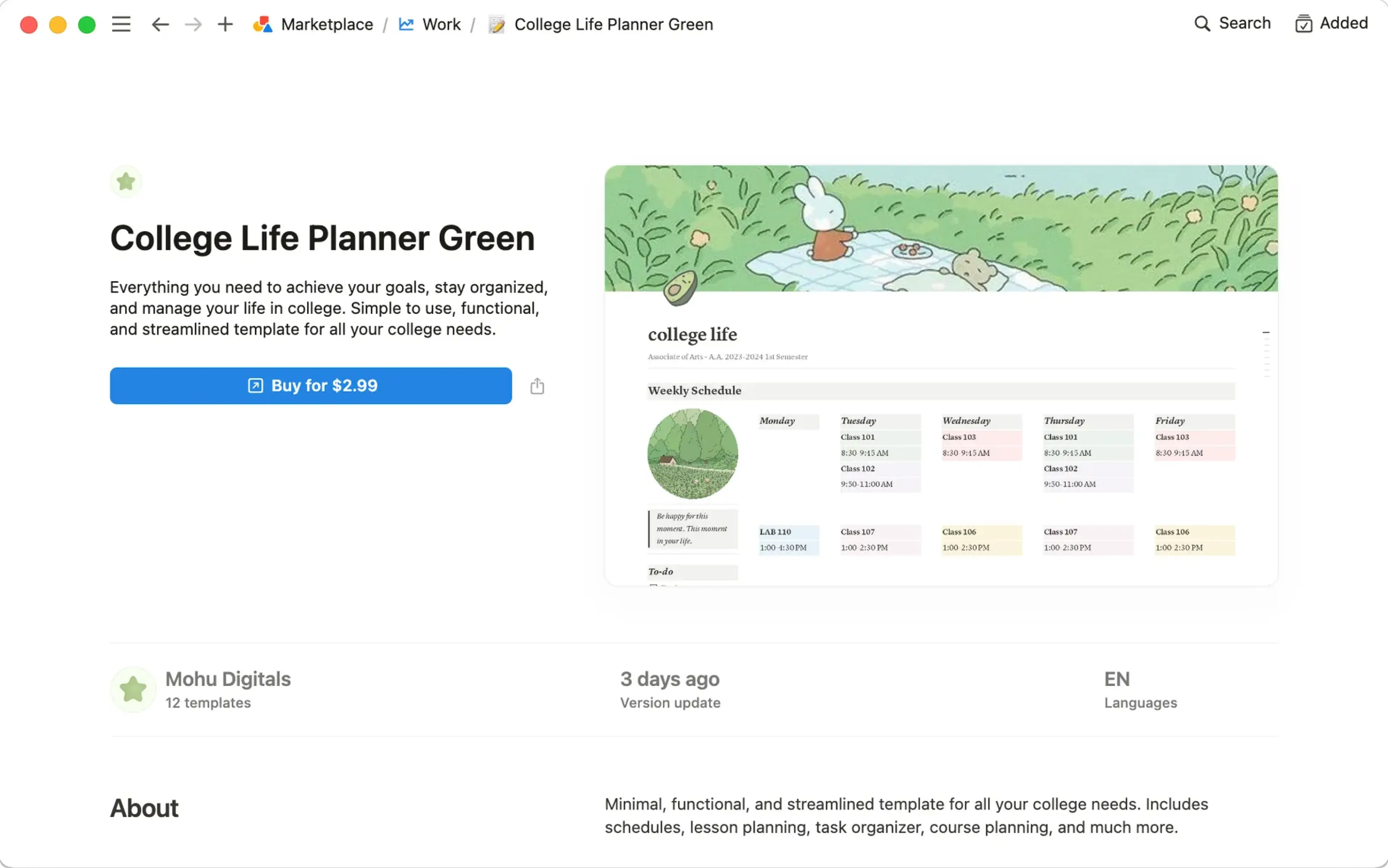 HC: Eine Vorlage hinzufügen