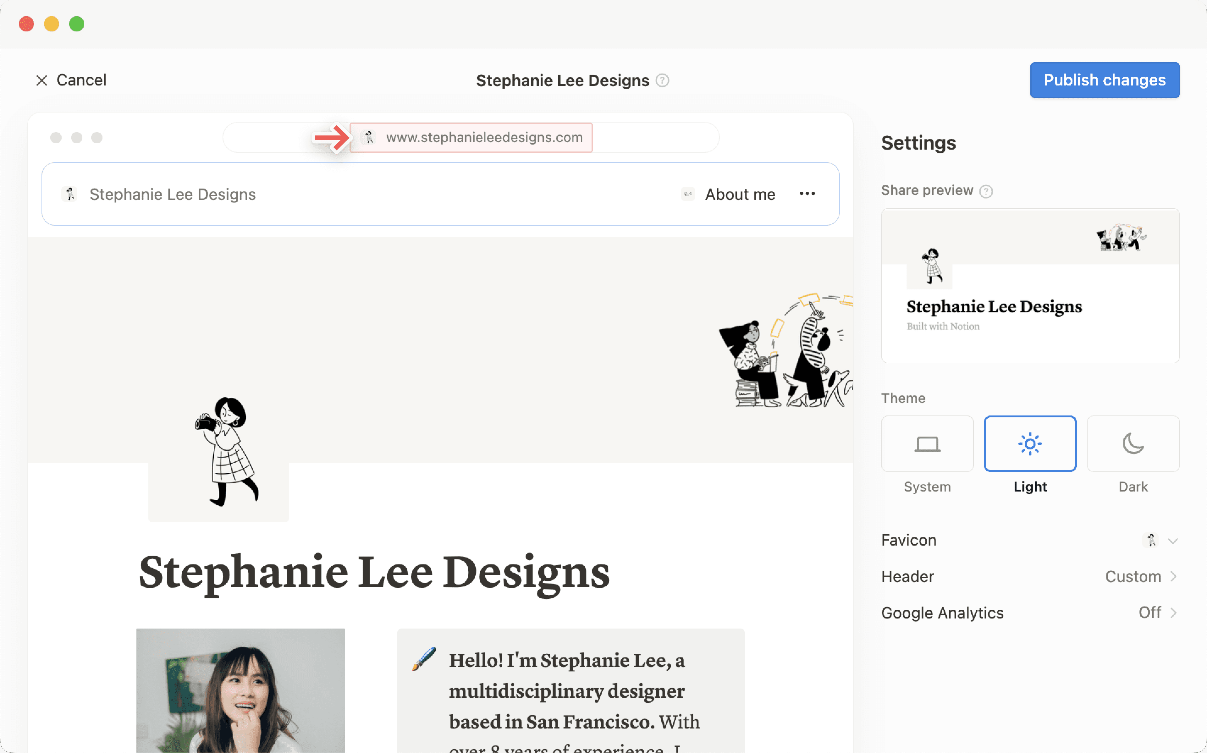 hc: benutzerdefiniertes Website-Favicon