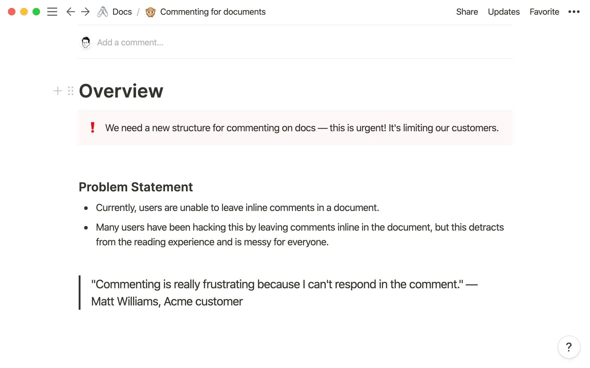 Hervorhebungen und Zitate bringen Struktur in deine Notion-Seiten und ermöglichen es dir, bestimmte Textblöcke hervorzuheben.
