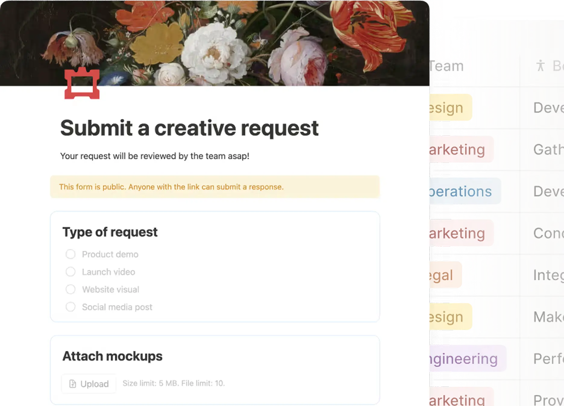 Ein Formular, das das Kopieren, Einfügen und Hin- und Herschieben reduziert
