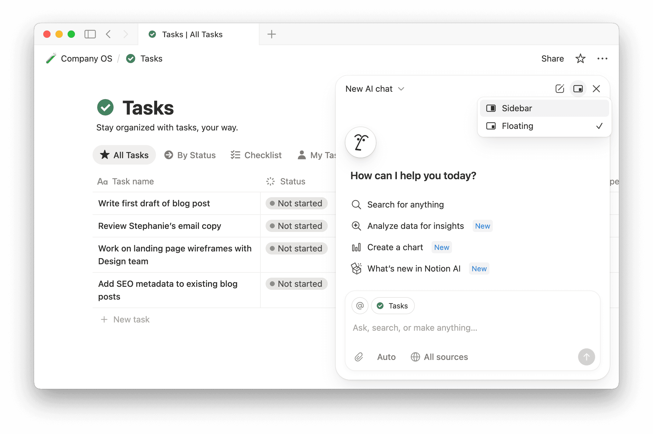 hc: Chat-Modus wechseln