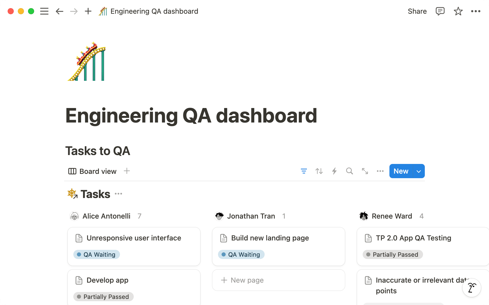 Teams können wählen, wie bestimmte Eigenschaften in ihrer Hauptansicht angezeigt werden sollen