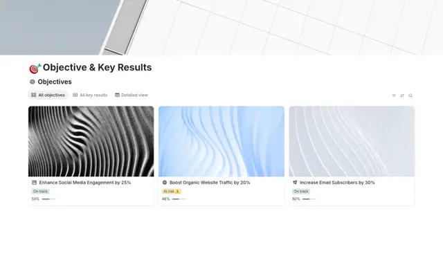 Marketing Goals and OKRs