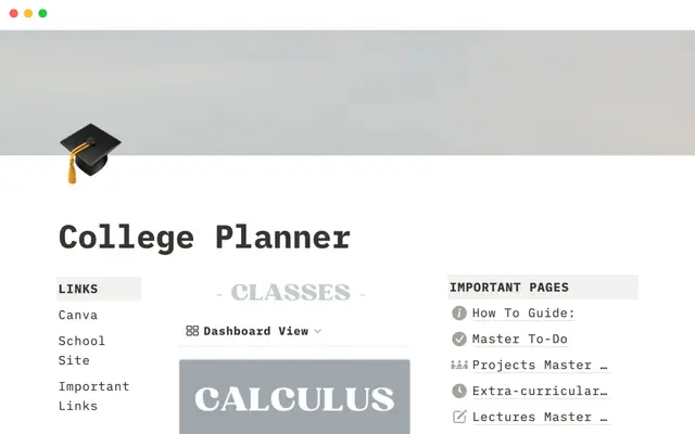 College planner