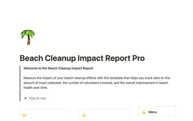 Beach Cleanup Impact Report